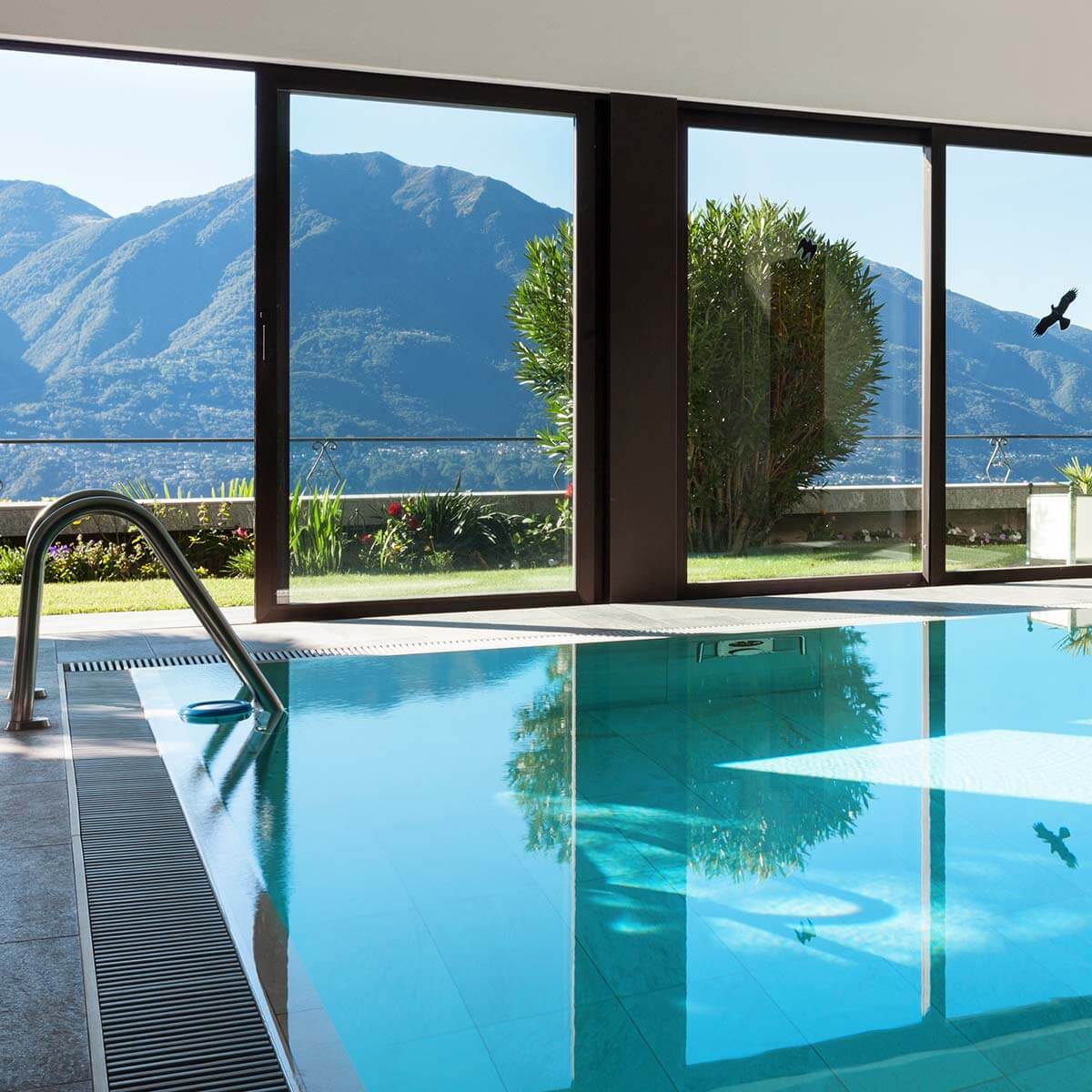 View from the indoor pool