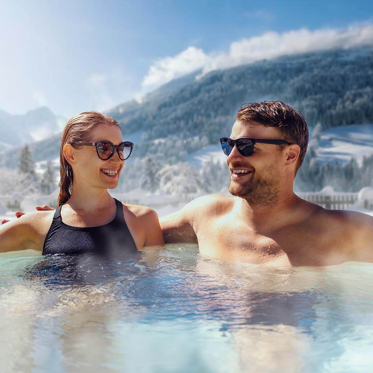 Hotels with private pool in winter