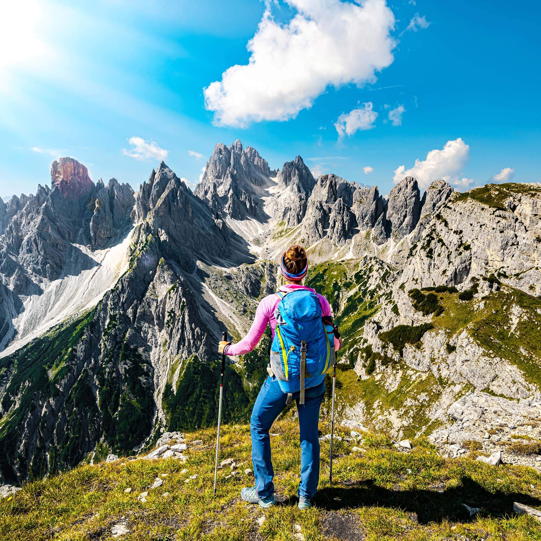 Hiking in the Dolomites
