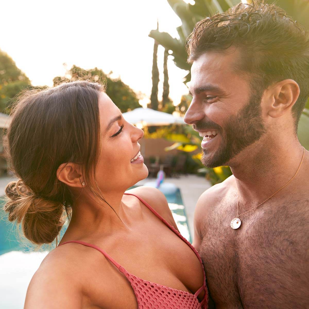 Couple in a luxury hotel in South Tyrol
